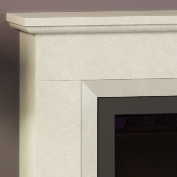 Elgin & Hall Pryzm Alesso 48'' Marble Electric Fireplace Suite